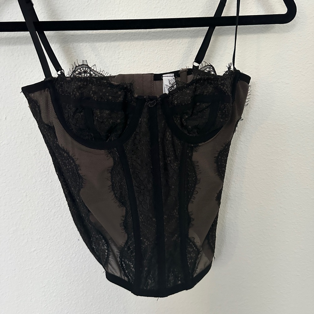 Urban Outfitters Corset Top in black size S